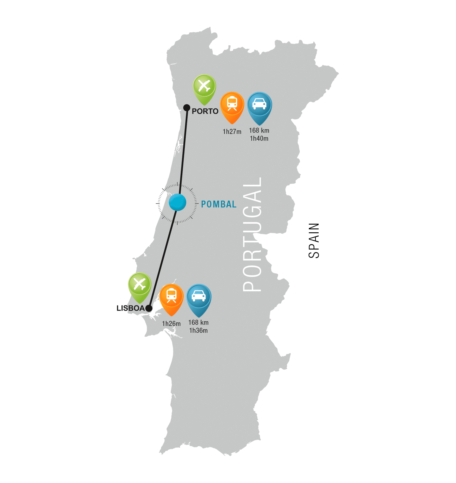 mapa de portugal pombal mapa   Portal do Município de Pombal